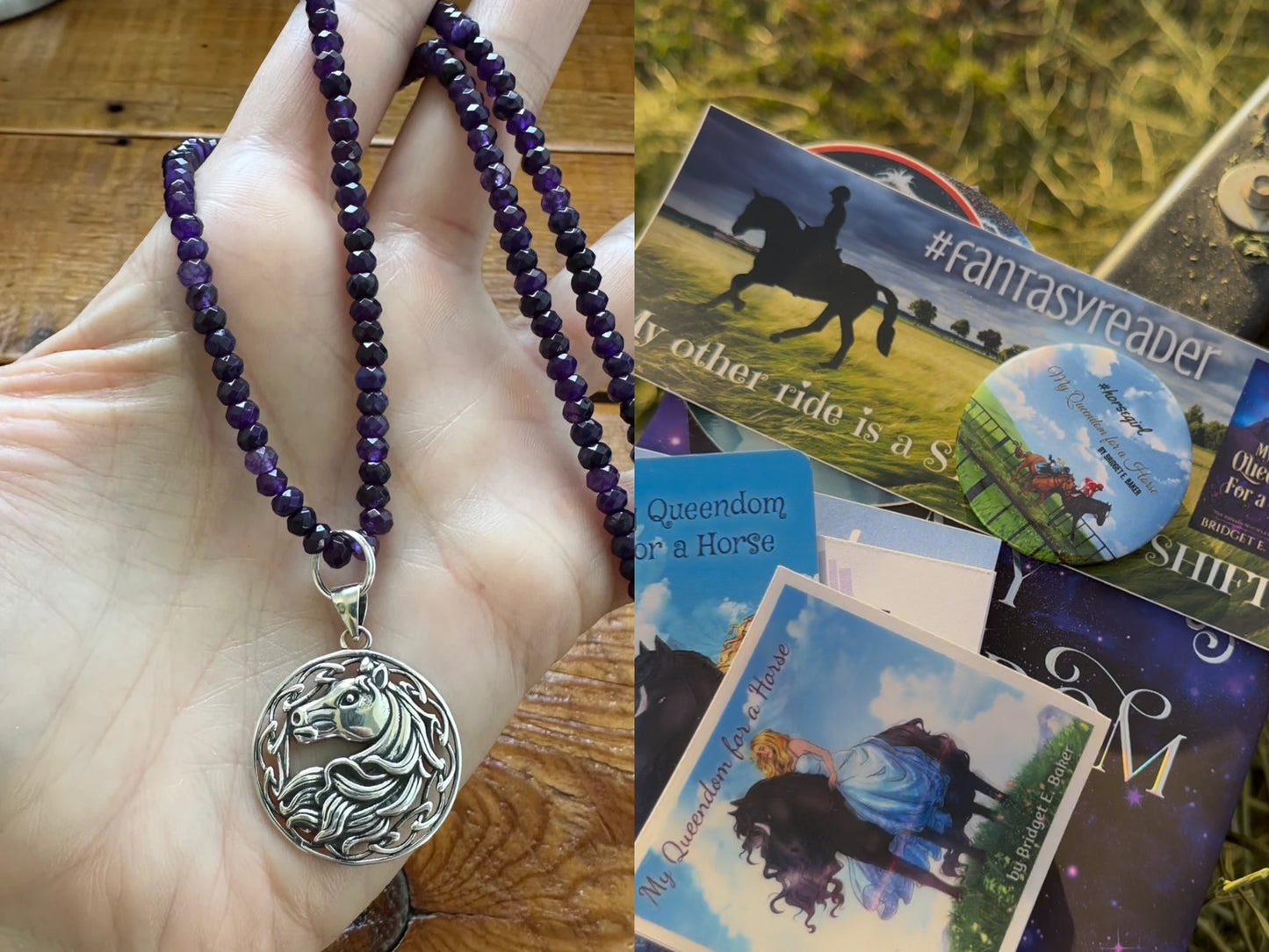 My Queendom for a Horse AND My Dark Horse Prince **Special Edition Hardbacks w/Necklace**