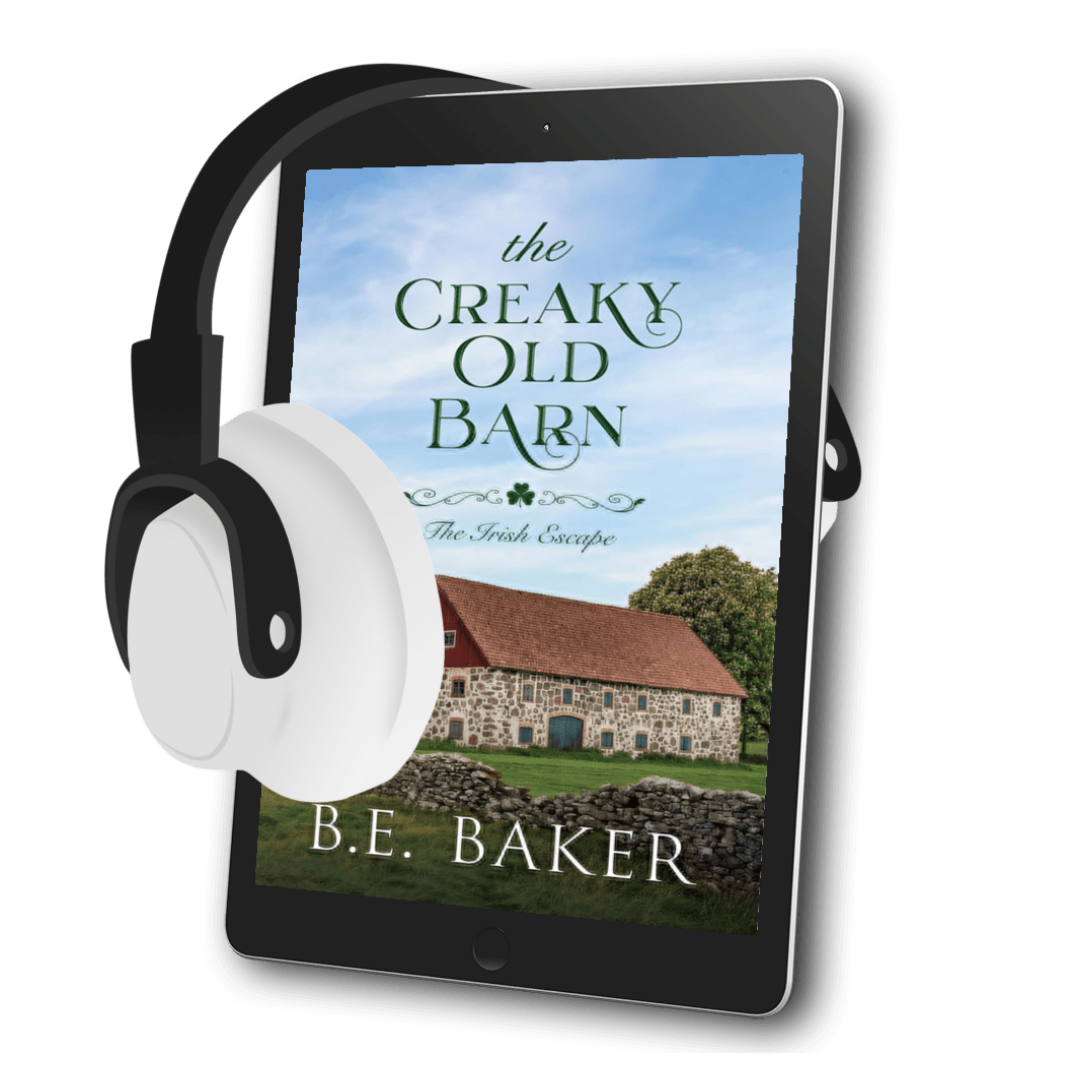 Audiobook mockup of The Creaky Old Barn by BE Baker