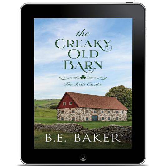 ebook mockup of The Creaky Old Barn by BE Baker